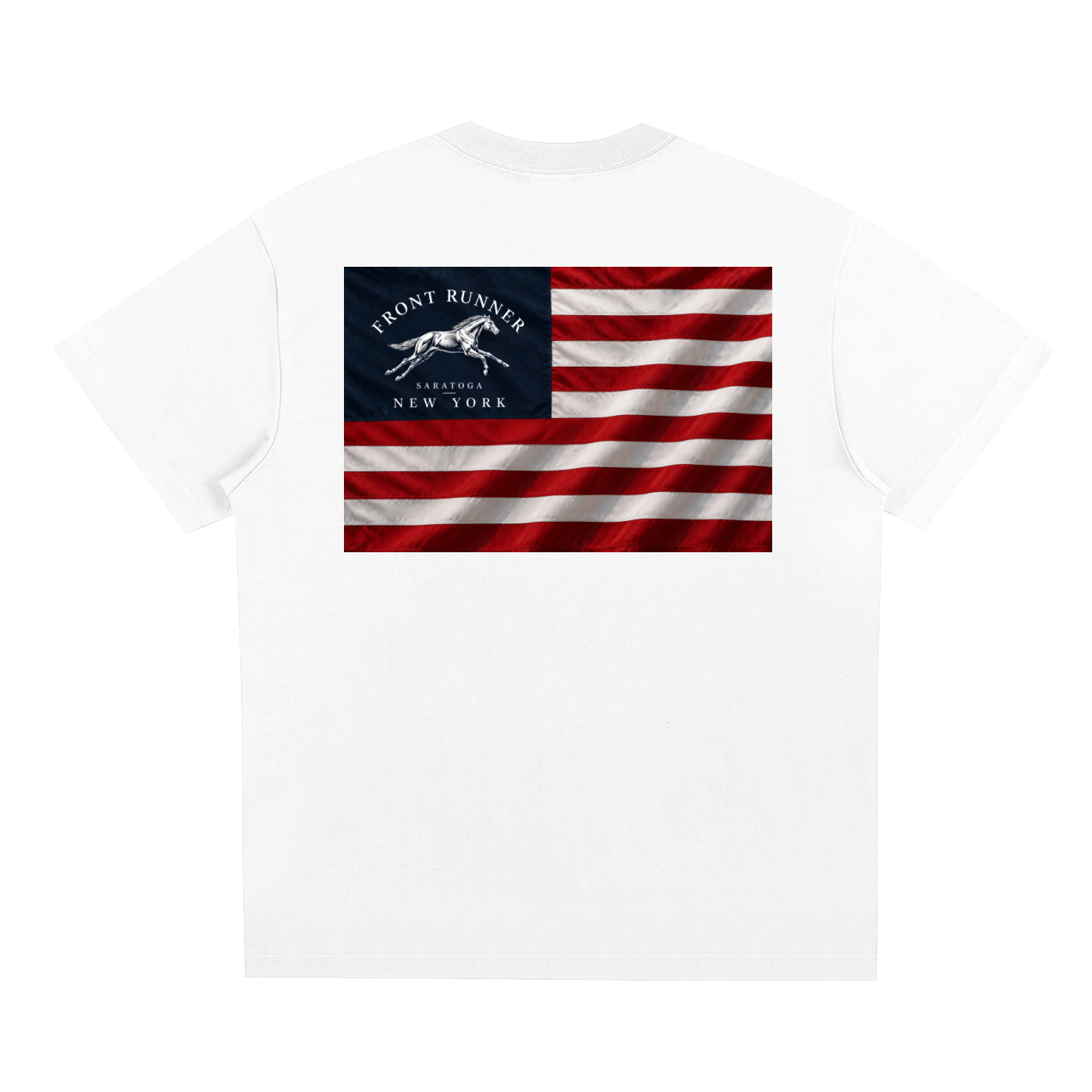 American Flag Front Runner Tee